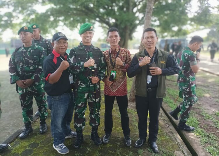 Dukungan Personil Pasukan Pam VVIP Kunker Presiden RI  , Yonif 141 / AYJP Ikut Gelar Pasukan