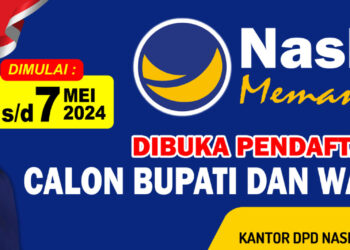 Partai Nasdem Kembali  Buka Pendaftaran penjaringan Balonbup dan Wabup Muara Enim