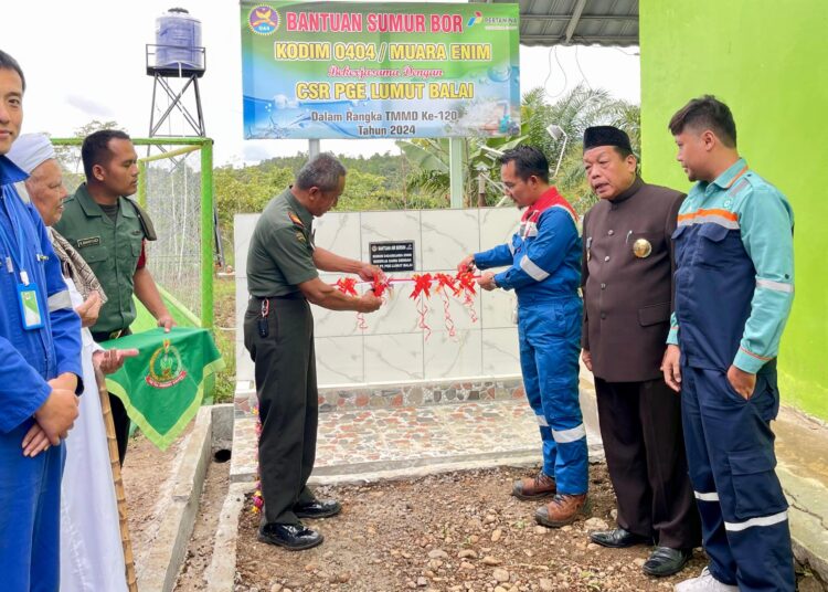 PT Pertamina Geothermal Energy Tbk Area Lumut Balai Salurkan CSR Bantuan Sumur Bor dan Tempat Wudhu di Pondok Pesantren Al-Haramain Pulau Panggung
