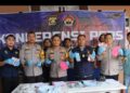 Polres Muara Enim Gelar Konferensi Pers Ungkap Komplotan Perampok Di Semendo