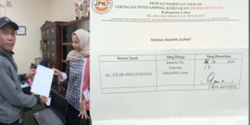 Tipidkor Polres Lahat Terima Laporan Pengaduan Ormas JPKP Terkait Dugaan Penyalahgunaan Angaran Dana Desa Kencana Sari Kikim Timur.