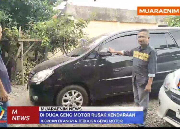 Diduga Geng Motor Lakukan Pengrusakan Hingga Penganiayaan di Batas Kota Muara Enim Lahat